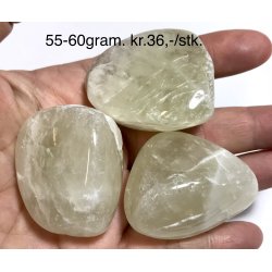 Lemon kvarts lommesten. 55-60gram. 