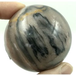 Pink zebra jaspis kugle-6