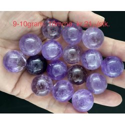 Ametyst sm kugle 9-10gram. 18mm. 