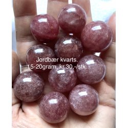 Sm jorbrkvarts kugle. 15-20gram. 