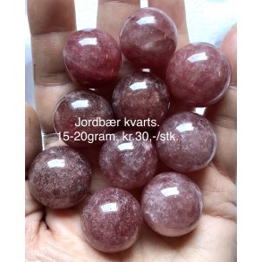 Sm jorbrkvarts kugle. 15-20gram. 