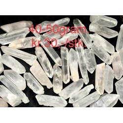 R bjergkrystal stav, 40-50gram. 