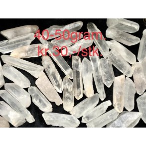 R bjergkrystal stav, 40-50gram. 
