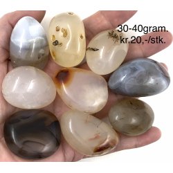 Botswana agat lommesten 30-40gram. 