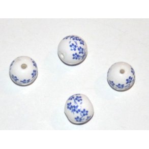 pc-2, Porcelænsperler m/motiv 12mm.