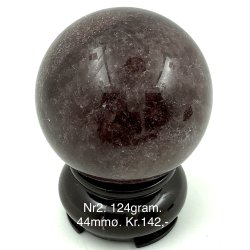 Jordbr kvarts kugle-2