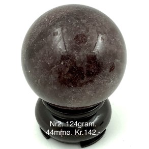 Jordbr kvarts kugle-2