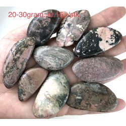 Rhodonit lommesten 20-30gram. 