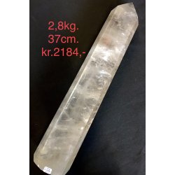 Stor bjergkrystal og citrin kvarts trn 2.8kg. kr.37cm. 