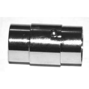 10-1, magnet stål lås til 10mm læder, fv. blank