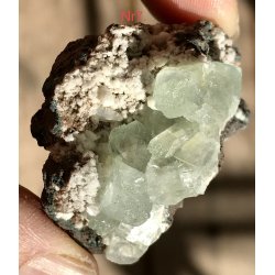 Smukke natur Apophyllit fra Indien -7