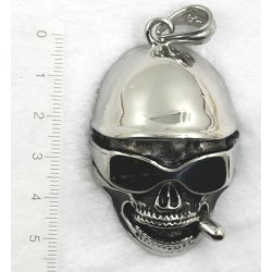 st&aring;l vedh&aelig;ng - 44, d&oslash;dningehoved, 45x55mm