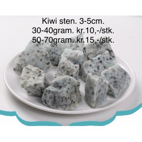 Natur r Kiwi sten. 3-5cm. Ca. 60gram