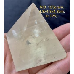 Honning calcit pyramide-3