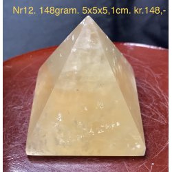 Honning calcit pyramide-12