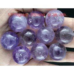 Ametyst sm kugle 17-18gram. 23mm. 