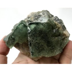 Grn flourit kubus klynge. 600gram. 