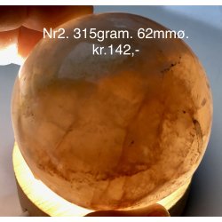 Hematoid kvarts / ild kvarts kugle-2