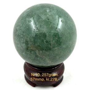 Grn jordbr kvarts kugle-10