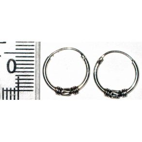 S925 sterlingslv creoler-19 12mm