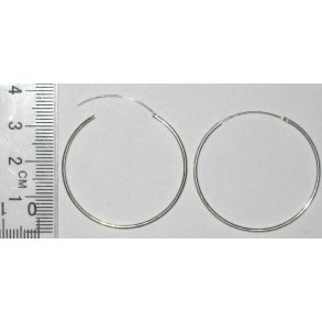 S925 sterlingslv creoler-22, 25mm