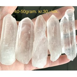 R bjergkrystal stav, 40-50gram. 