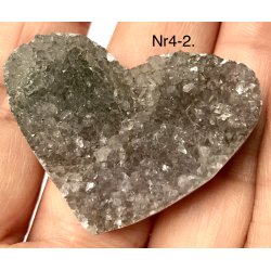 Druzy ametyst eller agat hjerte nr4-7 til kr.50,-