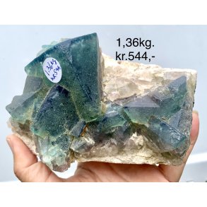 Grn flourit kubus klynge