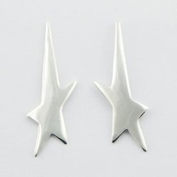 S925 poleret sterling s&oslash;lv Flip &oslash;rering 