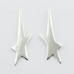 S925 poleret sterling sølv Flip ørering 