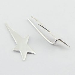 S925 poleret sterling s&oslash;lv Flip &oslash;rering 