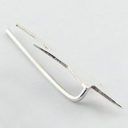 S925 poleret sterling s&oslash;lv Flip &oslash;rering 