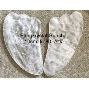 Bjergkrystal gua sha 10cm. 