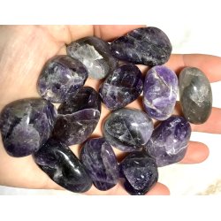 Ametyst lommesten. 15-20gram. 