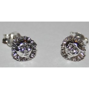 S925 sterlingsølv ørestik-38, 7mm