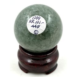 Grn jordbr kvarts kugle-1