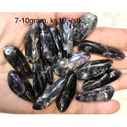Sort / mrk ametyst tand. 7-10gram. 