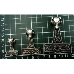 Thors hammer-1, 316L stl, str. 50x70mm. stor