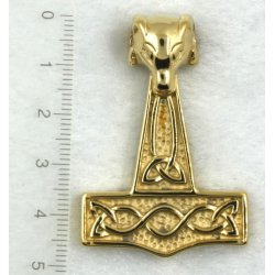Thors hammer-2, 316L st&aring;l, str. 35x50mm, mellem.
