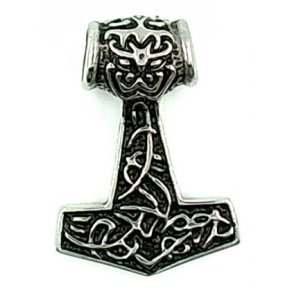 Thors hammer-7, 316L stål, str. 32x45mm.