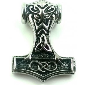 Thors hammer-9, 316L stål, str. 25x35mm.