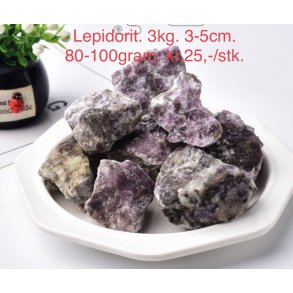  Natur r Lepidolit. Ca. 90gram. 