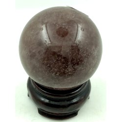 Jordbr kvarts kugle-3