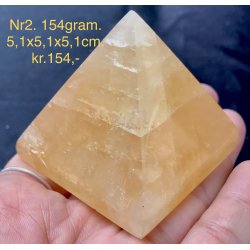 Honning calcit pyramide-2