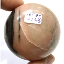 Pink zebra jaspis kugle-3