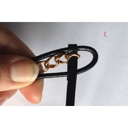 6x12mm, armbnd-17, sort lder m/stl ls+kde