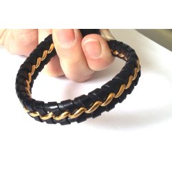 6x12mm, armbnd-17, sort lder m/stl ls+kde