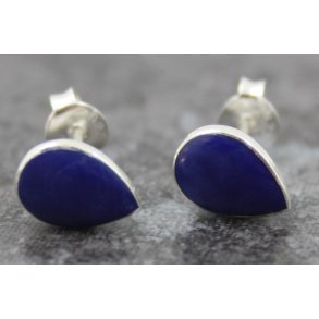 S925 sterlingsølv ørestik-99, lapis