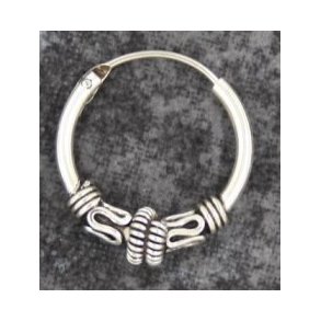 S925 sterlingslv creoler-34, 15mm