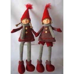 julenisse m/slaskeben 1138a-pige 1138b-dreng, 45cm